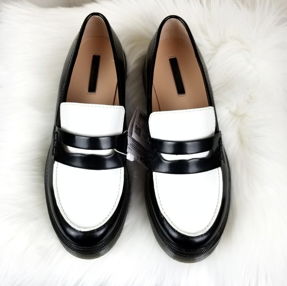 Zara Shoes - Zara Black and White Loafers NWT